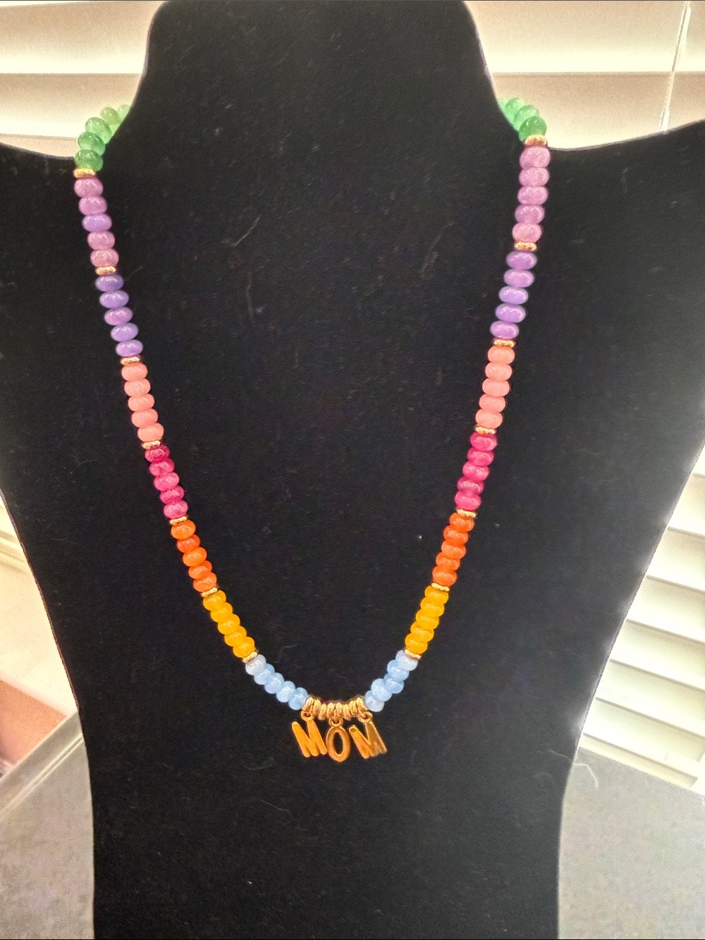 Perfect for Mom! Handmade Beaded Necklace.